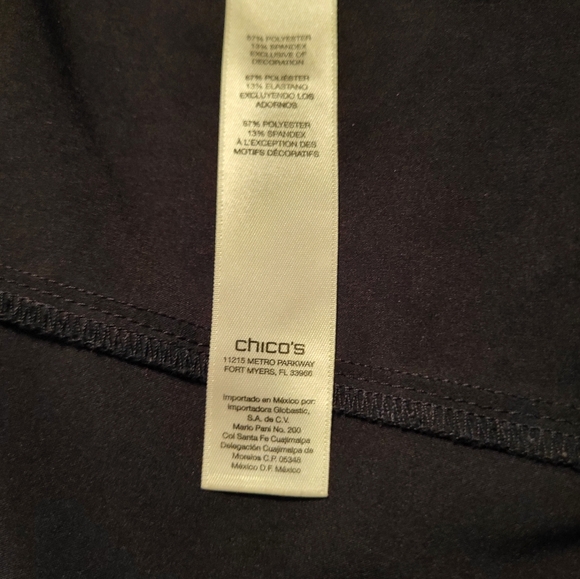 Chicos Zenergy Black Travel Vest - Picture 4 of 4